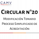 Circular N°20 CAMV
